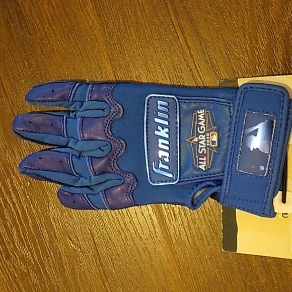 NEW FRANKLIN ALL STAR BATTING BASEBALL GLOVES MLB DODGER BLUE YOUTH XS - Picture 6 of 6